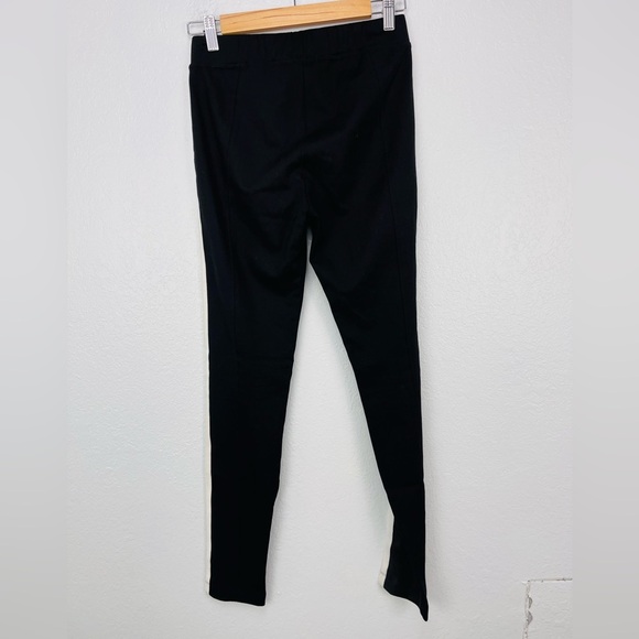 Hale Bob Two Set Bundle Brown Black Striped Faux Suede Leggings - Picture 7 of 7